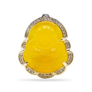 Buddha Lapel Pin - Yellow